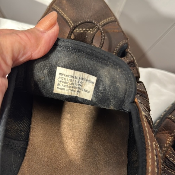 Hush Puppies Men's Brown Leather Sandals - EUC Size 11 - Picture 7 of 8